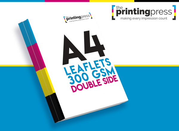 A4 Leaflet 300gsm Double