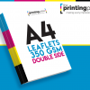 A4 Leaflet 350gsm Double