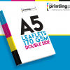 A5 Leaflet 170gsm Double